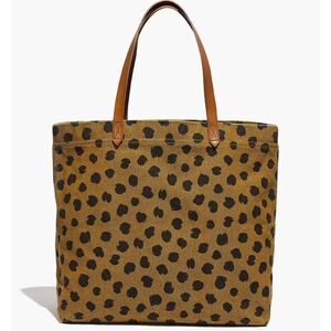 Madewell Canvas Transport Tote - Painted Spots - Egyptian Gold